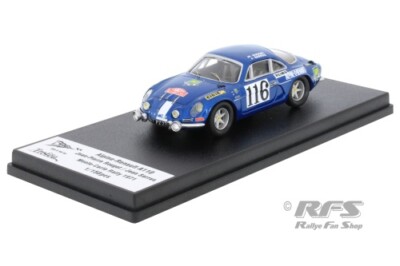 Alpine Renault A110 Rallye Rally Monte Carlo 1971 Rouget 1:43 Trofeu