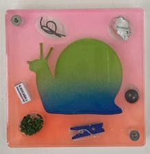 RENZO NUCARA SCULTURA LUMACA ROSE PLEXIGLASS RESINE CRACKING ARTIST