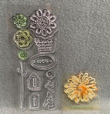 Flower-Themed Clear Acrylic Stamps For Scrapbooking  Card Making