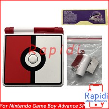 Replacement For Nintendo Game Boy Advance SP 3D Pokeball Housing Shell