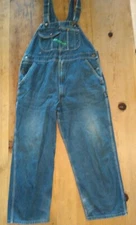 Key Imperial Aristocrat Men's Overalls Denim Bib Bibbers 42" x 29" Zip FLAW