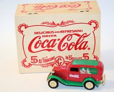 COCA COLA CHRISTMAS 1996 ERTL 1932 FORD Panel Delivery Truck In Wood Box NEW