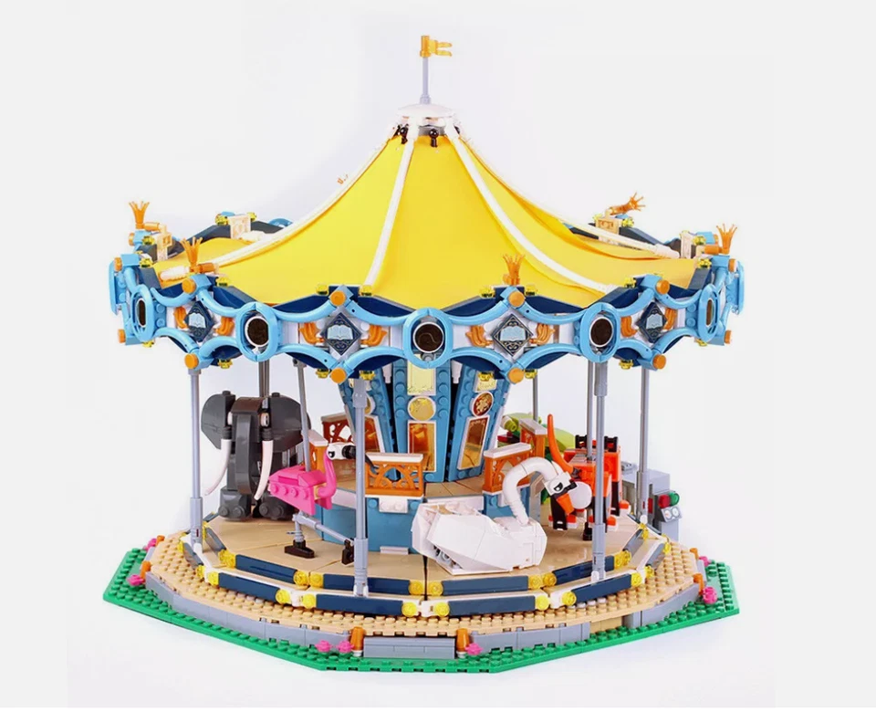 NEW DIY Carousel (10257) pcs 2670 Building Blocks Set Toy Amusement Park - Image 2 of 4