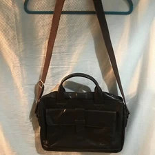VELEZ  LEATHER SHOLDER MENS BAG BROWN 