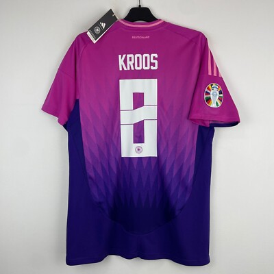 EURO2024　トニ・クロース Germany Euro 2024 Toni Kroos Away Shirt Adidas Pink Jersey