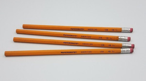 Lot of 4 Paper Mate American Wood Pencils HB #2 USA Made NOS