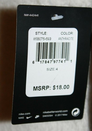 THE NIKE TEE Dk Gray Basketball Youth Short Sleeve T-Shirt Size 4 (XS) - Picture 6 of 6