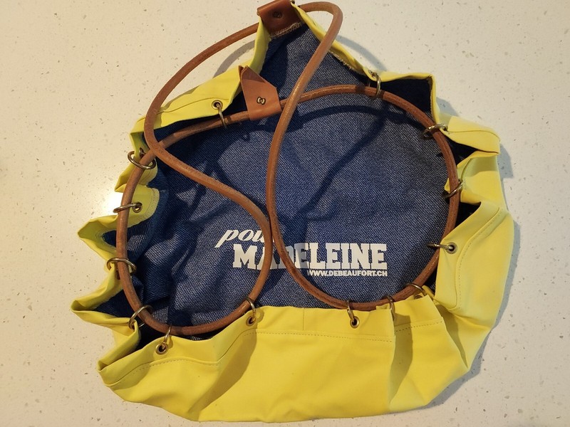 Ball Bag Pour Madeleine By DeBeaufort.ch Unused Yellow with Leather String