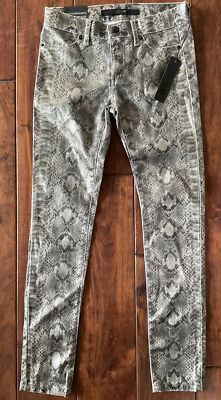 Joe’s Jeans Youth Girls Size12 Ultra slim Snake Print Jeans Mid Rise Skinny  New