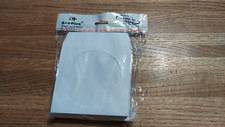 White Paper Sleeves CD/DVD Window with Flap - 100/pkg