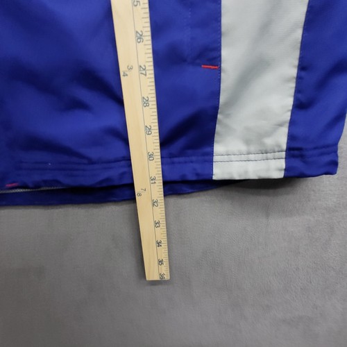 Reebok NFL NY Giants In Field Jacket Mens Size XL Windbreaker Blue Gray - Picture 9 of 10