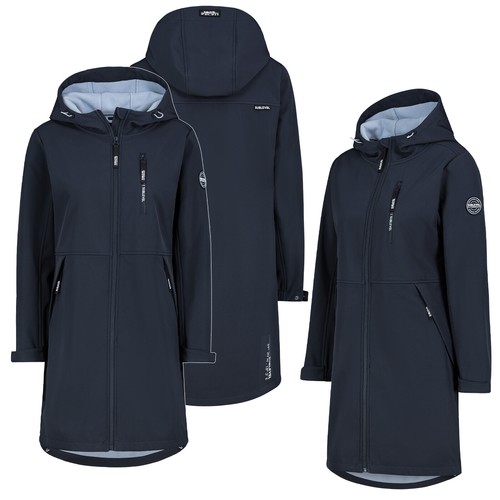 Sublevel Damen Softshell Regenmantel mit Kapuze wasserabweisend atmungsaktiv lan - Bild 28 von 28