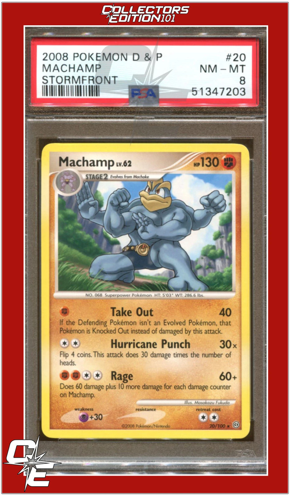 Stormfront 20 Machamp PSA 8