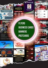 Customized flyer design, banner, business card, leaflet - DESIGN ONLY