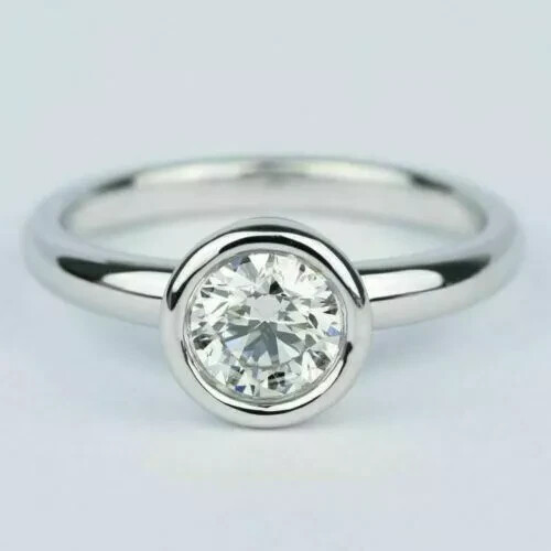 2Ct Round Lab Created Diamond Solitaire Engagemen… - image 2