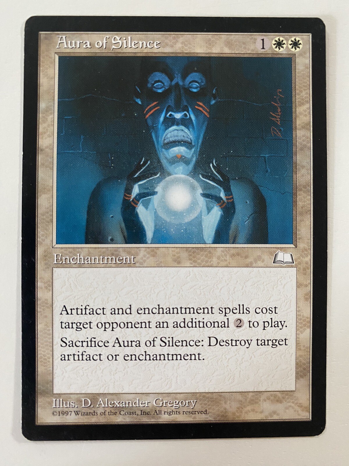 Aura Of Silence (1997) Weatherlight WTH MTG LP/NM Combine Shipping -TCGshowcase-