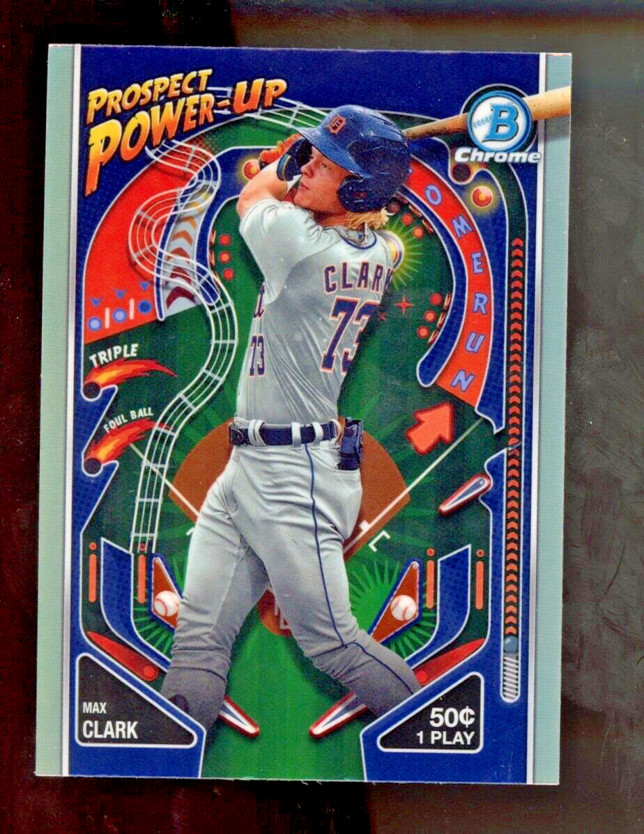 2024 Bowman Chrome Prospect Power-Up Insert #PP-12 Max Clark Detroit Tigers