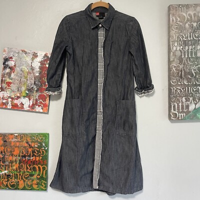 white christmas dresses Acne Studios Blue Boned Light Weight Denim Dress – Runway Catalog