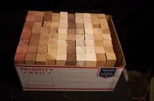 80 Piece 10 Species Dry Pen Blanks 1 x 1 x 5 1/2" Lathe Turning Wood Craft  