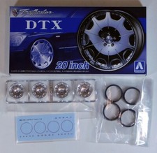 124 Aoshima Wheels Tires Set 5426 Trafficstar Dtx 20 62