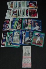 Richmond Braves Diamond ticket stub Exhibition Game  1990s +100 baseball cards
