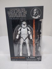 STAR WARS -THE BLACK SERIES 6   - CLONE TROOPER FIGURE - 14-Orange Line-NEW