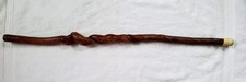 Vintage Twisted Walking Stick - Hand Carved 37  Cane - Unique Collectible