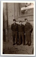 Vintage WWII US Army Soldiers Black White Photo 1940s Military