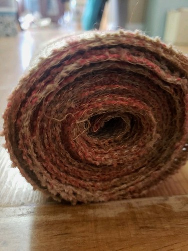 FloraCraft FLORS226 Flora Craft Ribbon Burlap 5" x 5 yd Poppy Print Red new - Picture 4 of 5