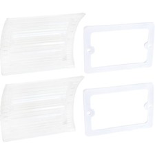 1967 Gtx Belvedere Satellite Back-up Lamp Lenses With Gaskets Pair