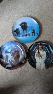 Hamilton Collection Star Wars Collectable Plates Lot
