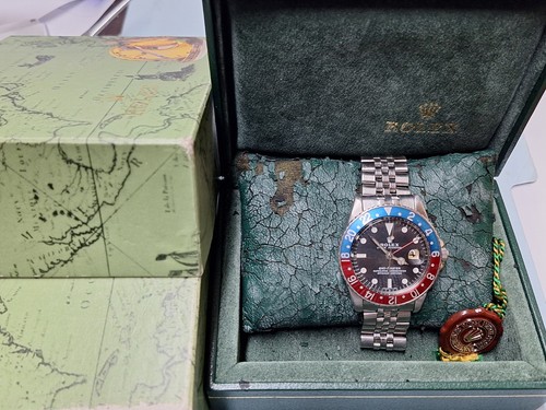 Rolex GMT Master 1675 Circa 1960 Serviced Small Hand Butterfly Rotor