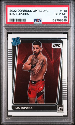Ilia Topuria #110 2022 Panini Donruss Optic UFC card