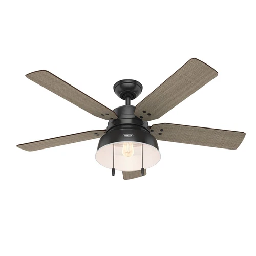 Hunter 52" Mill Valley Outdoor Ceiling Fan LED Light Pull Chain Farmhouse Rustic - Picture 1 of 3