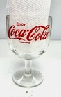 Vintage Coca Cola - Coke Goblet Thumbprint Glass