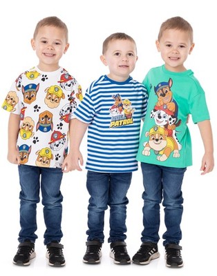 Paw Patrol Mehrfarbig Marshall , Rubble & Chase All-Over Print Mehrerpack mit 3