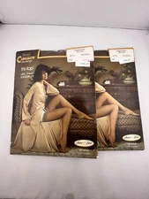 Sears Cling-Alon Stockings 2 Lot Thi-Top Ultra Sheer Sandalfoot Sandpiper Petite