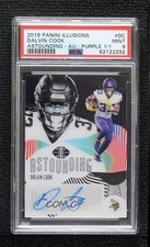 2019 Panini Illusions Astounding Purple 1/1 Dalvin Cook PSA 9 MINT Auto 7p8
