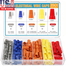 350 Pcs Electrical Wire Connectors Kit, Wire Connector Nuts Assorted, Small Wire