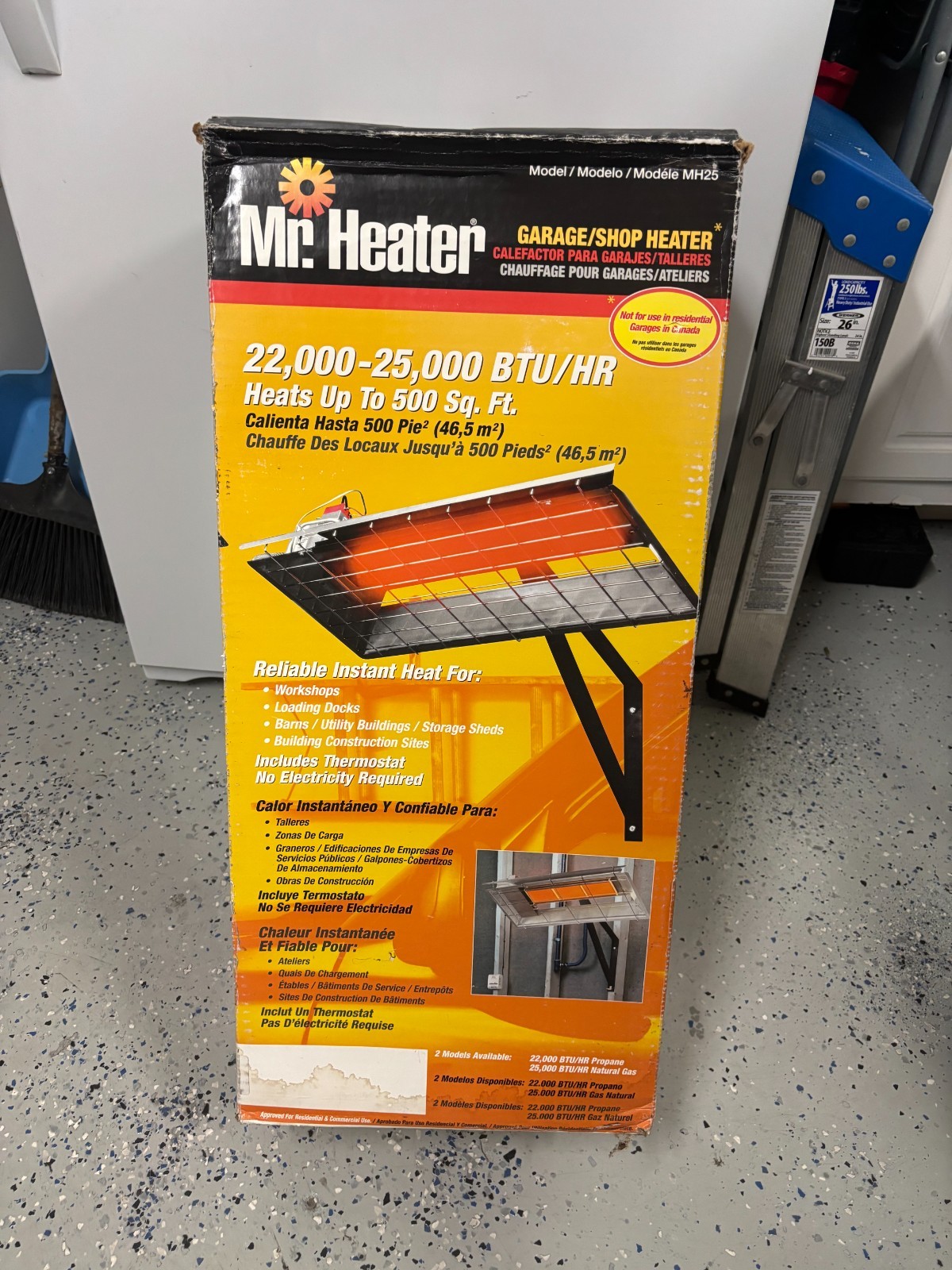 Garage/shop Heater 25,000 Btu