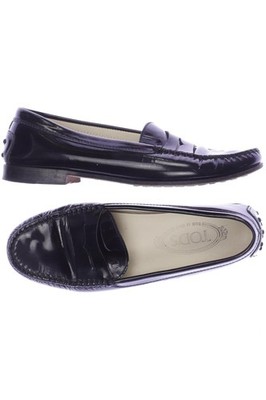 TOD'S Halbschuh Damen Slipper feste Schuhe Gr. EU 37 Schwarz #j9eo2b9