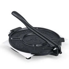 COOKAMP 8 Inch Cast Iron Tortilla Press,Tortilla Maker,Heavy Duty Tortillera ...