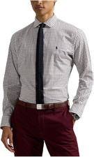 Polo Ralph Lauren Mens Classic Fit Plaid Stretch Poplin Shirt in Multi Sz 2XB