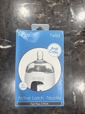 Kiinde Twist Active Latch Nipple Medium Flow 2 Count Anti Colic