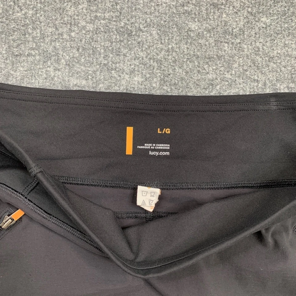 Falda Lucy Mujer L Grande Negra Hacer Todo Secado Rápido Bolsillos con Cremallera Atlética Foto 3 de 4