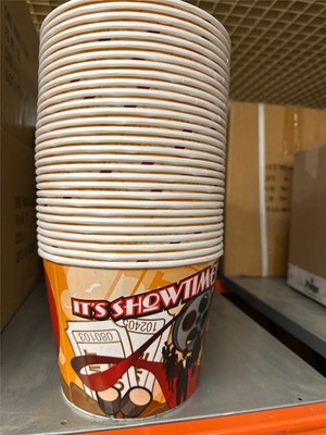 30pcs Vintage Movie Theatre Popcorn Buckets Boxes - NEW Jumbo Size 7'' Wide