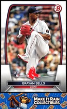 Brayan Bello 2023 Bowman #72 Boston Red Sox Rookie RC