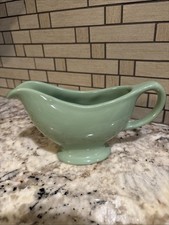 MCM Awesome Green Gravy Boat Marked USA EUC