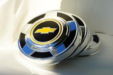 Nos Oem Chevy Chevrolet Truck Dog Dish Hubcaps Set Of 4 Vintage