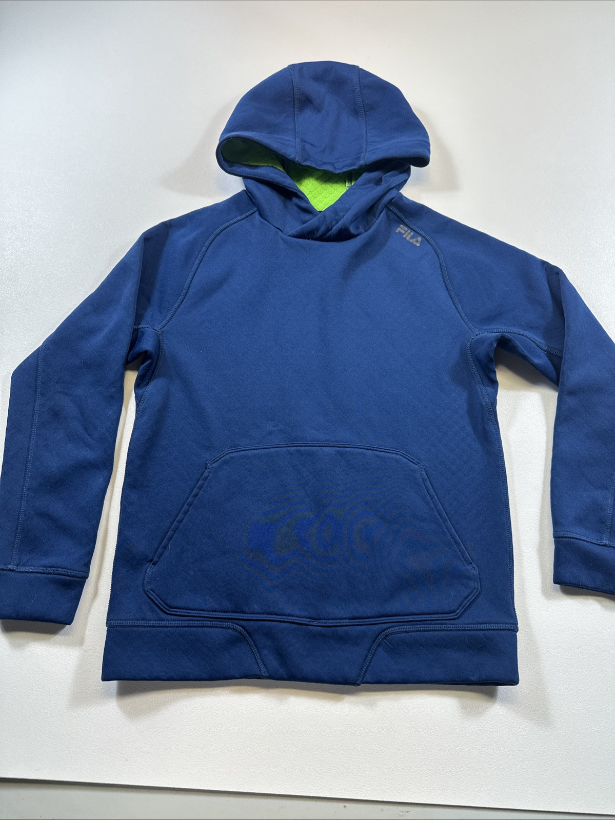 Felpa con cappuccio pullover blu Fila Sport Youth 10 12 M